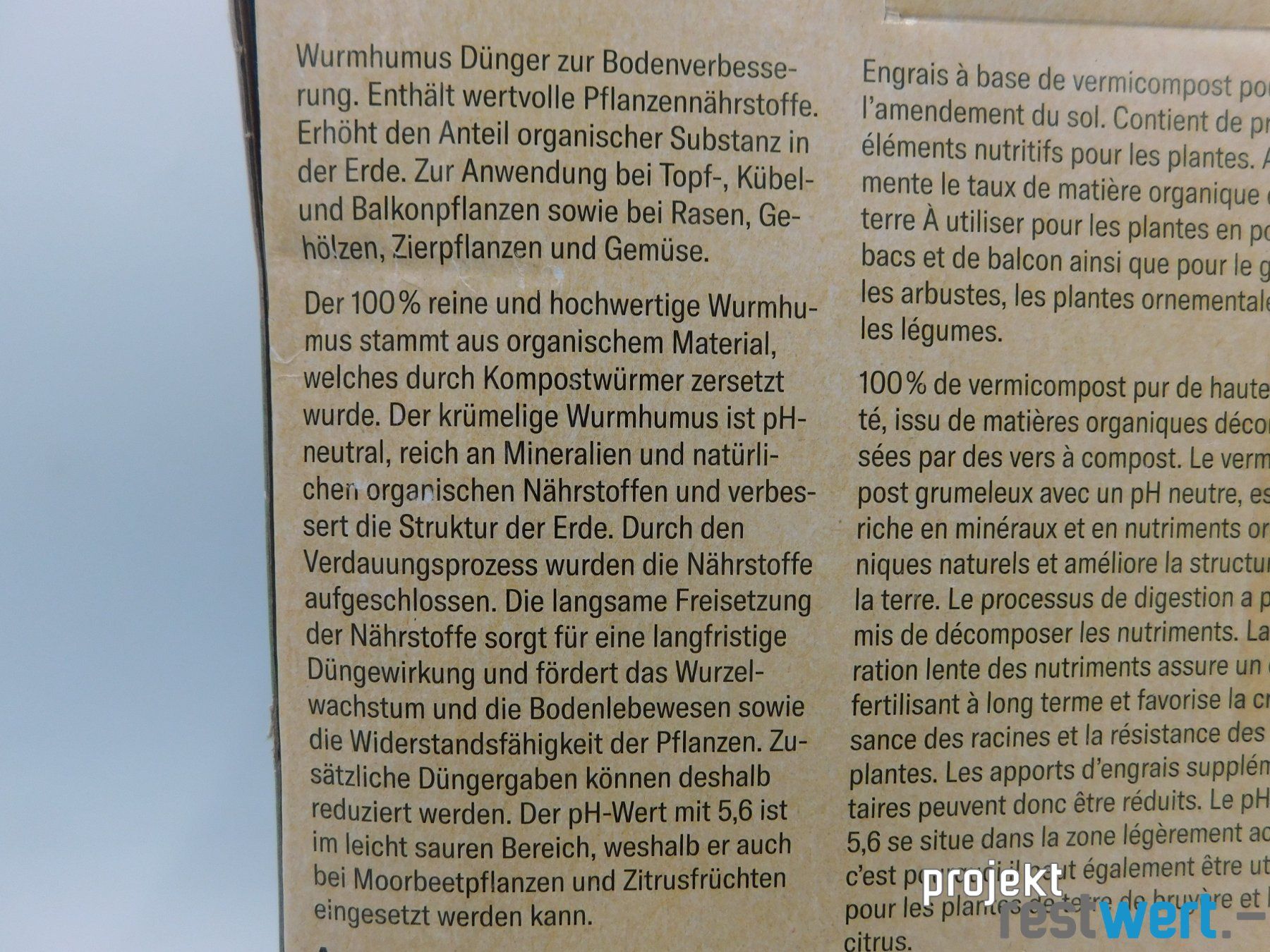 Cartoline postali: Wurmhumus von ANDERMATT BIOGARTEN – Nuovo (secondo la descrizione) da Bülach venduto da restwert_buelach 2