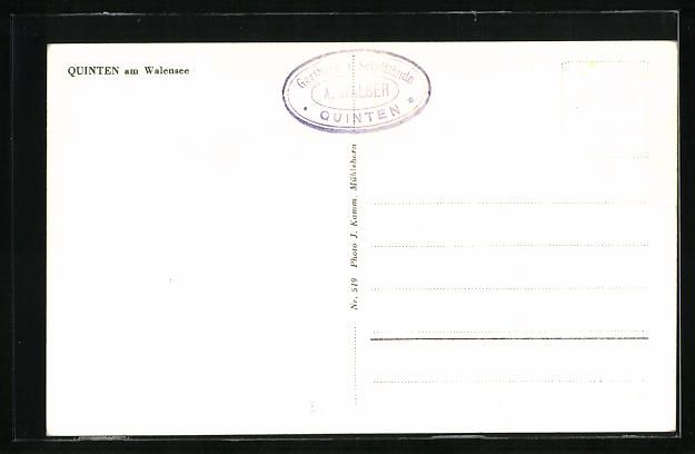 Cartoline postali: AK Quinten, Häuser am Walensee – Usato da Berlin venduto da bartko-reher 1