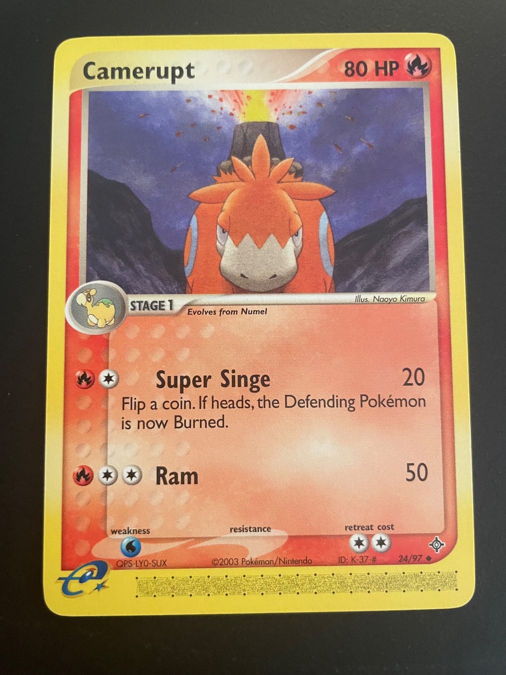 Pokémon Carte collezionabili: CAMERUPT EX DRAGON 24/97 – Usato da Zürich venduto da pokemon_cards