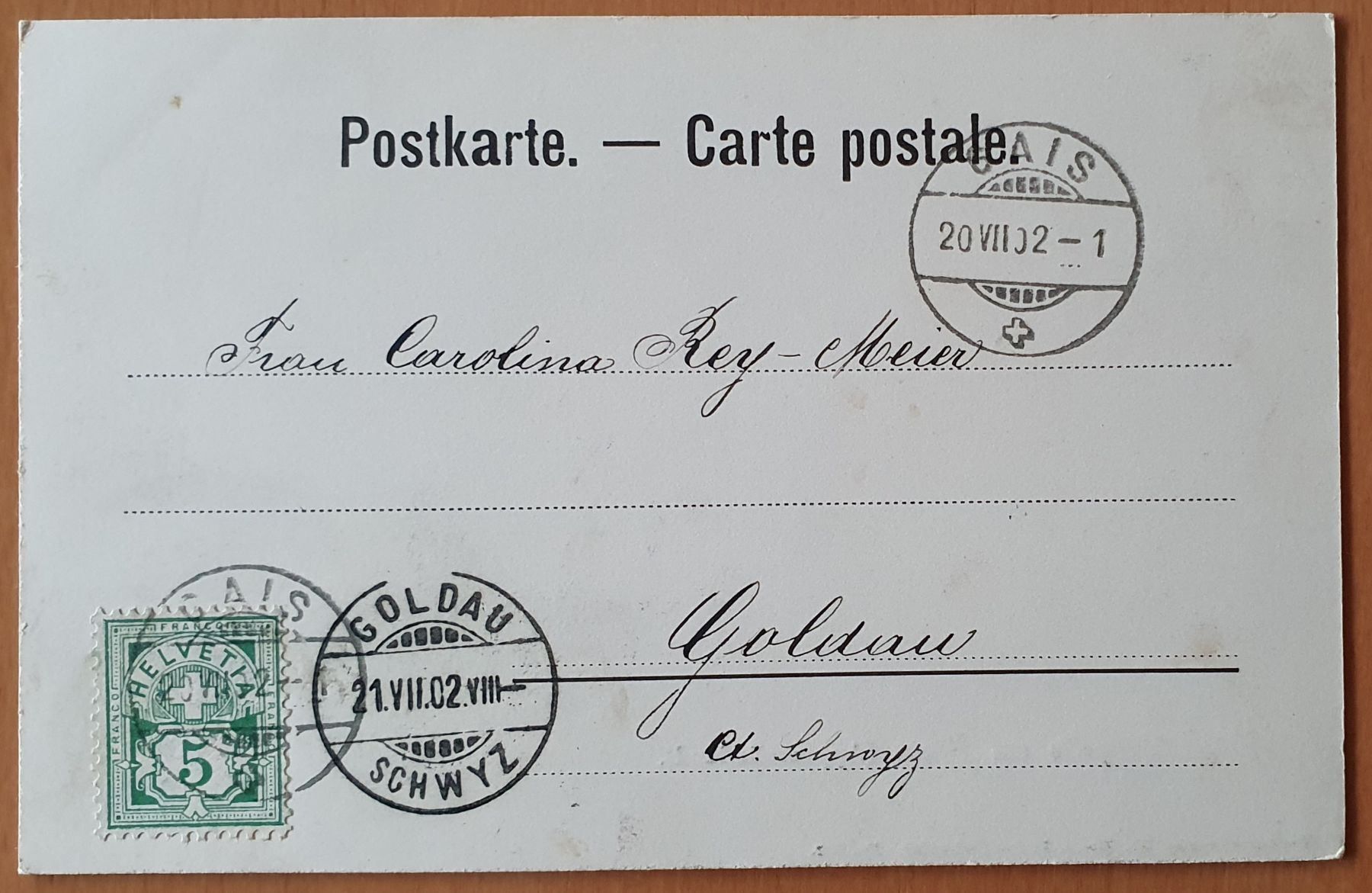 Cartoline postali: Schlachtkappele am Stoss 1902 – Usato da Kreuzlingen venduto da Rschweiz1 1