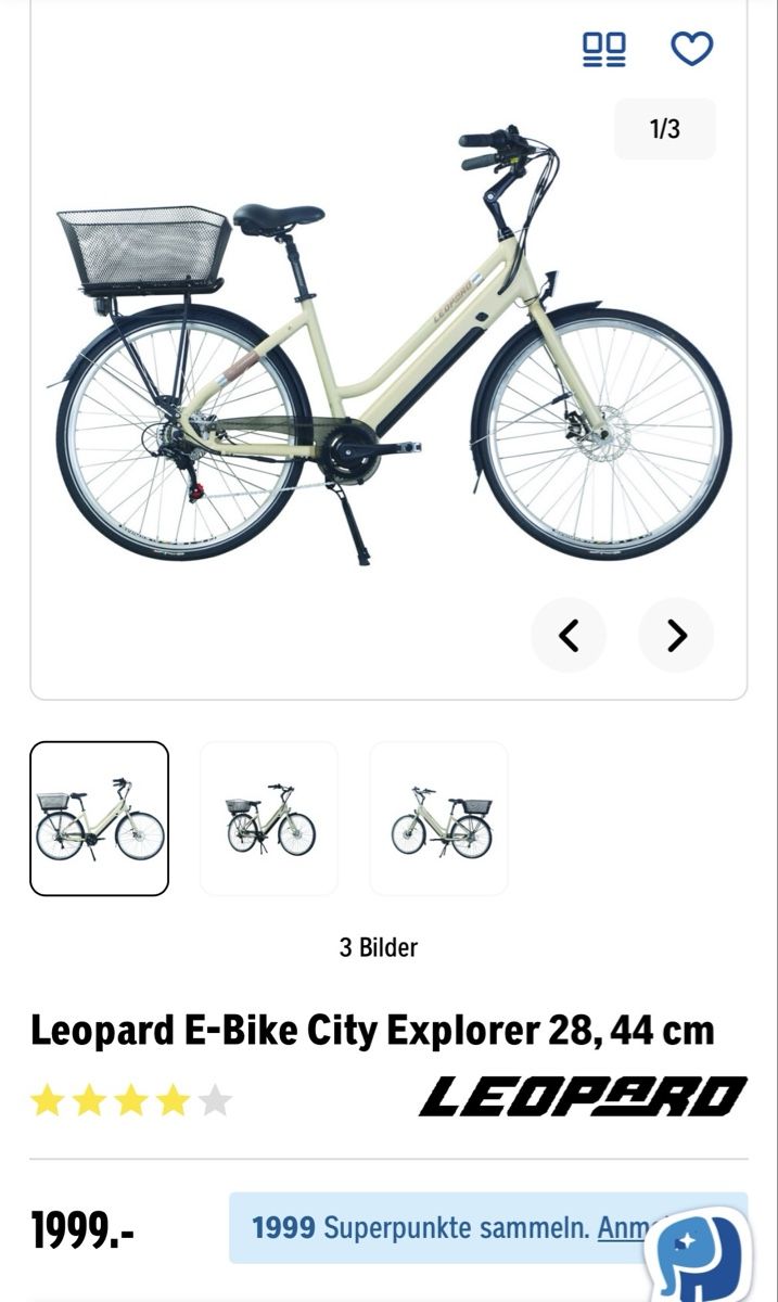 Biciclette: Leopard E-Bike City Explorer 28, 44 cm  – Nuovo e nell'imballaggio originale da Unterendingen venduto da Selma4691 1