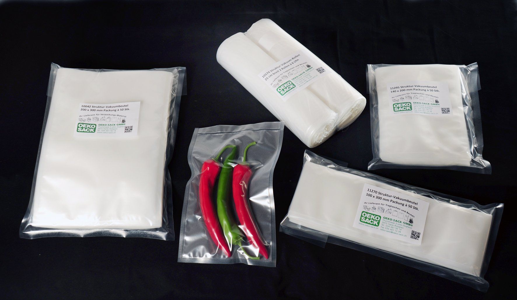 Behälter & Ähnliches: Struktur-Vakuumbeutel 160 x 250 mm – Neu und originalverpackt aus Lauperswil von oeko-sack