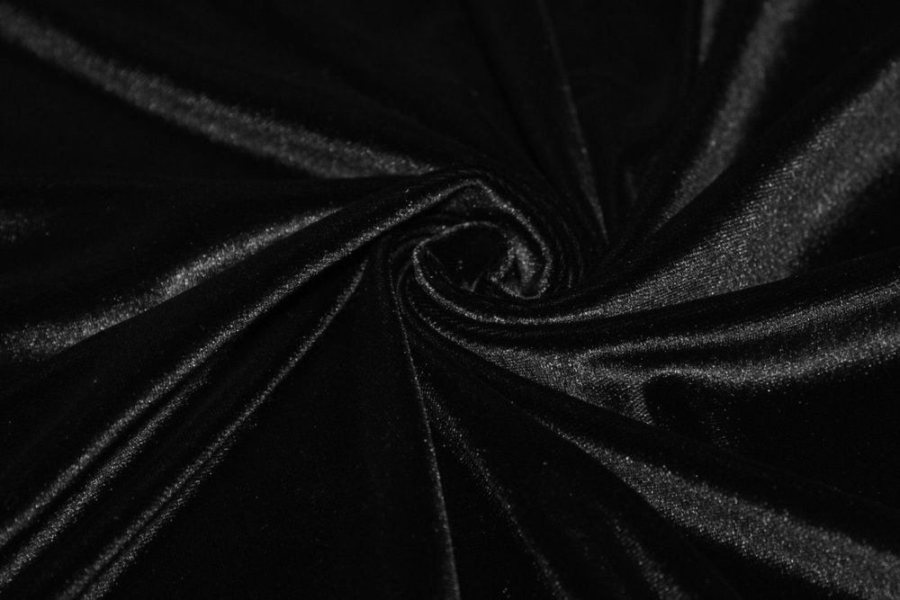 Stoffe: ***AUSVERKAUF*** Stoff Kleiderstoff Samt schwarz – Neu (gemäss Beschreibung) aus Obfelden von solomon111