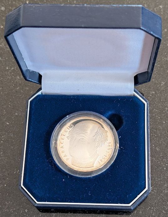 Tutti le monete: 20 Franken 1993 Silber pp Paracelsus Box – Nuovo (secondo la descrizione) da Arch venduto da moneyswiss