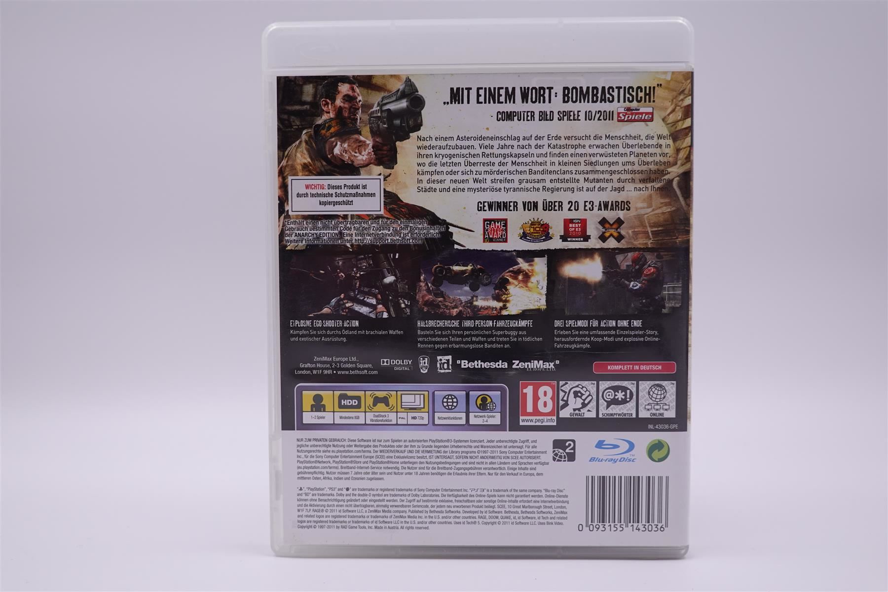 Sony Jeux: Rage (PS3) – D'occasion à Herisau par ZelliZone 1