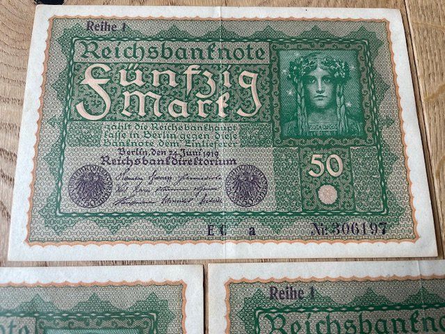 Banconote: Reichsbanknoten 50 Mark – Usato da Herisau venduto da ErWi9100 3