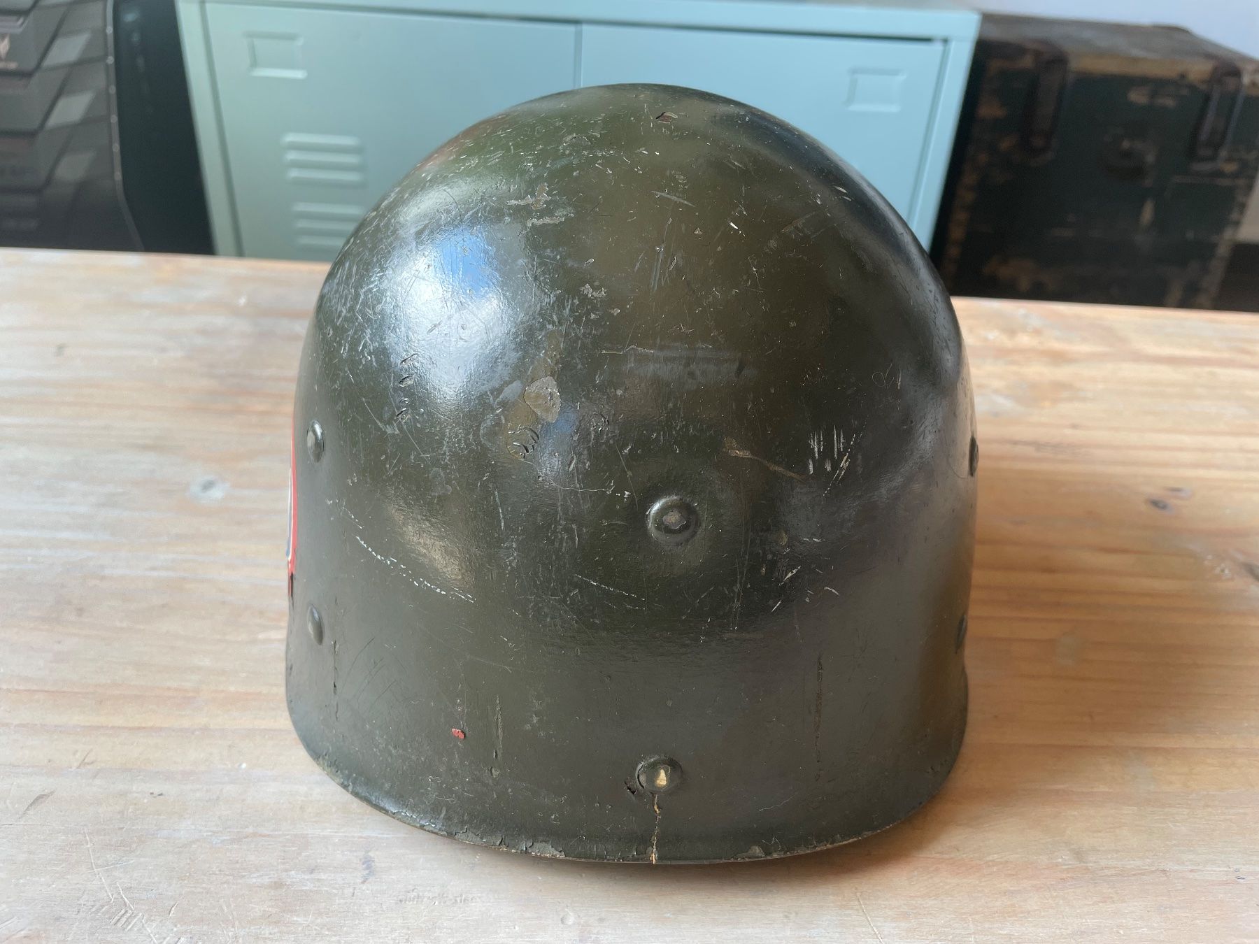 US Army Uniformi: Liner de casque USM1 WW2 US Army original – Usato da Oberbütschel venduto da Woodie2005 5