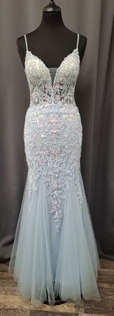 Neues, hellblaues Abendkleid, Grösse 36, perfekt!