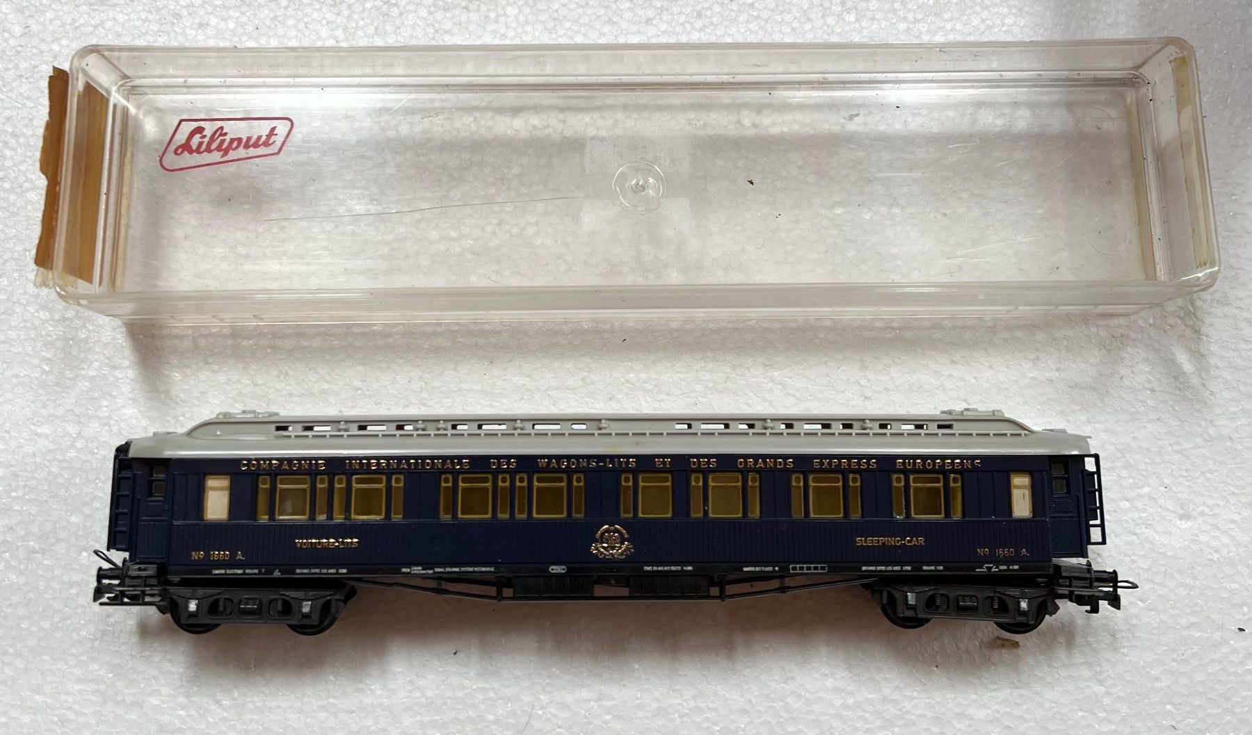 Liliput Modellini di ferrovie: Liliput H0 Pullman Schlafwagen – Usato da Rebstein venduto da keeljohnpirat