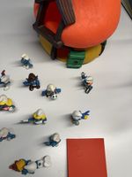 Schlümpfe Sammlung mit Haus, gebraucht, Figuren Komplett!