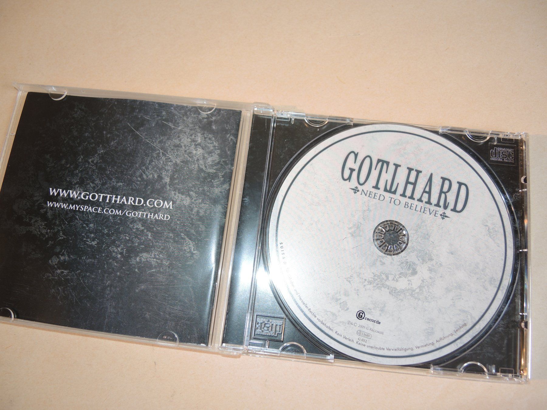 CD: CD Gotthard - Need To Believe Album – Usato da Rorschach venduto da maeck8 1