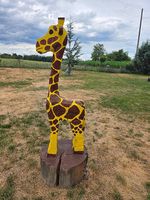 Geschnitze Holzgiraffe