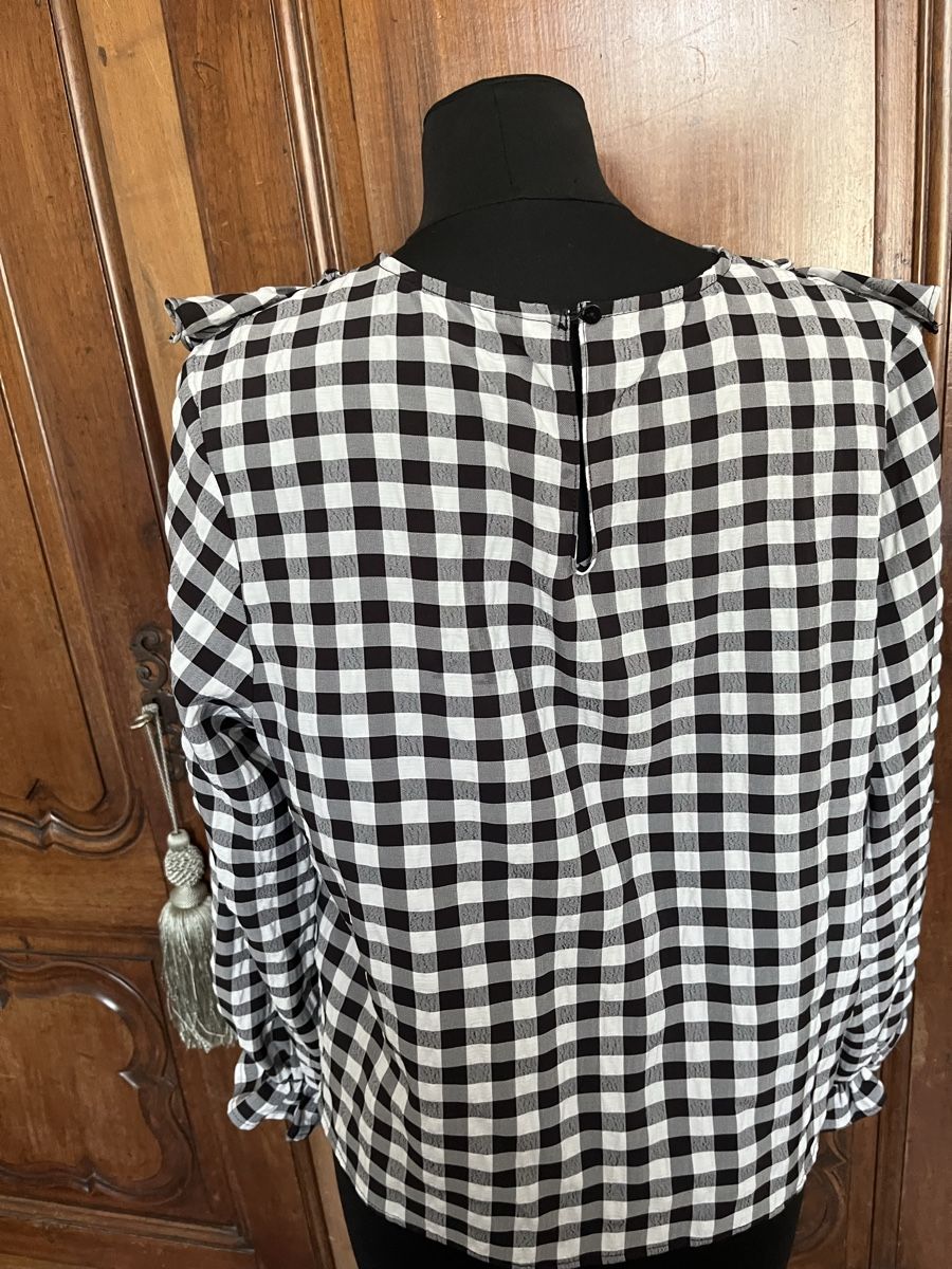 Chemisiers: Blusa bianca nera – D'occasion à Locarno par cichita 1