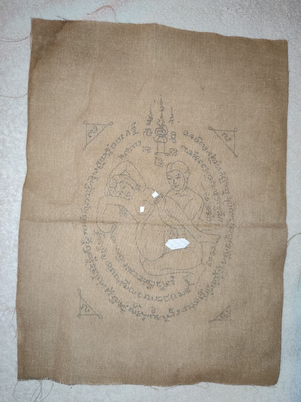 Ciondoli: Thai Pha Yant Amulett-Tuch (Nr.016) – Usato da Rothrist venduto da SiddharthaMoon 2