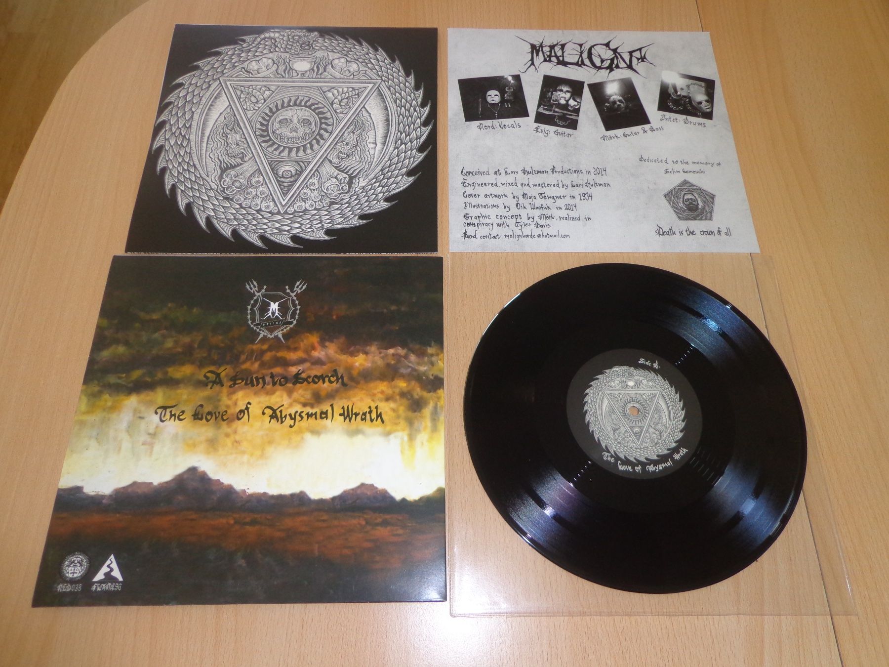 Schallplatten: Malign-A Sun To Scorch 10'' Vinyl EP 2015 Watain Ofermod – Neu (gemäss Beschreibung) aus Brienz BE von INTERNALFIRE 1