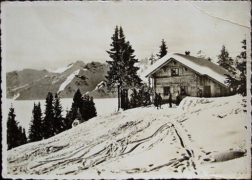 Ansichtskarten: ENGI-MATT Skihaus auf Alp Fittern – Gebraucht aus Jona von philajona