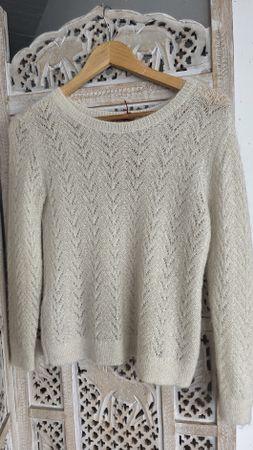 Pull écru en laine et mohair Comptoir Des Cottonniers T.34