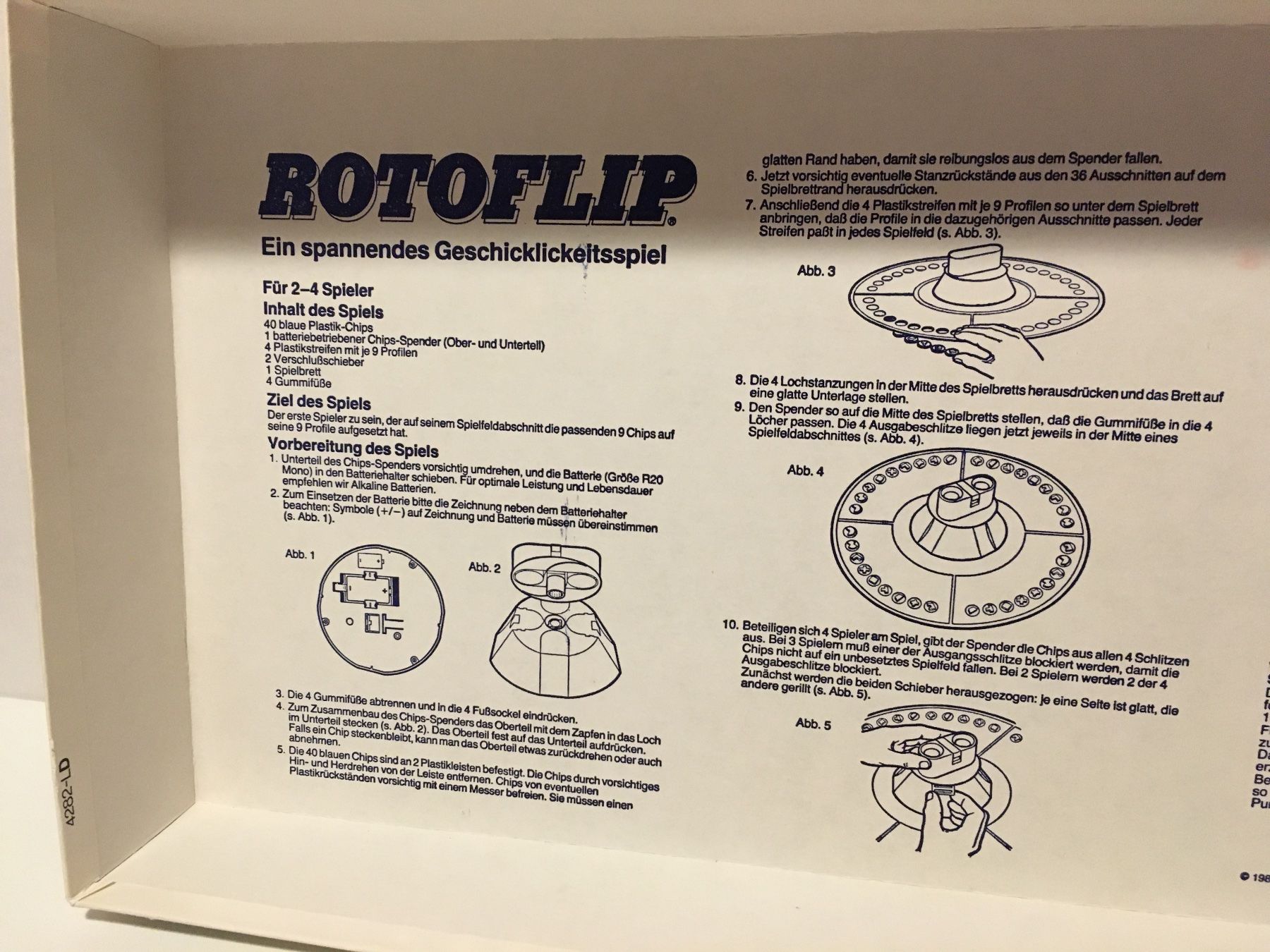 Giochi: ROTOFLIP - MB Spiele - 1981 – Usato da Andwil SG venduto da Rainboli 9