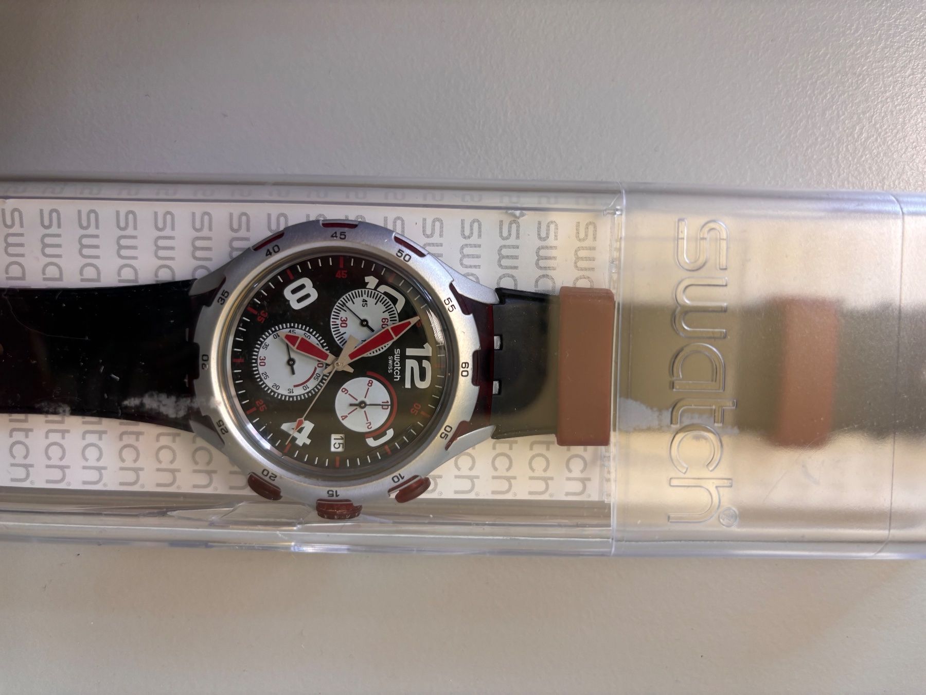 Swatch Orologi: Swatch Irony Xlite Chrono Red Wheel – Usato da Hindelbank venduto da brm_72zv 4
