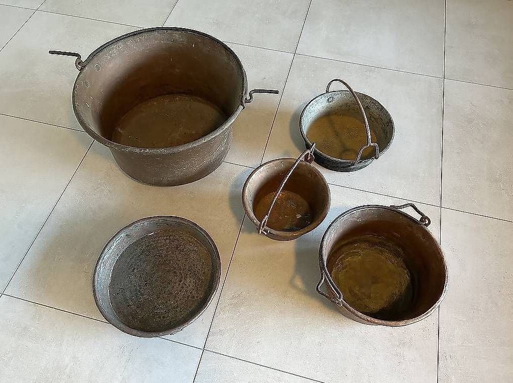 Casseroles: Diversi paioli in rame – D'occasion à Cadro par sim_2q9z