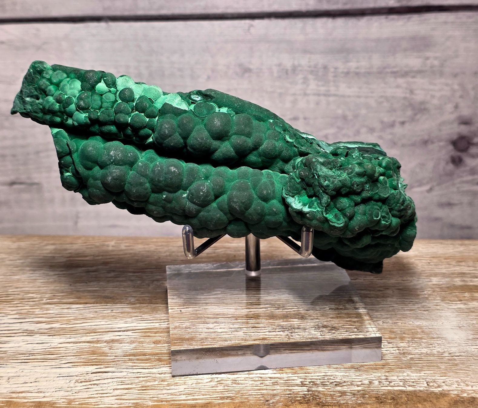 Minerali & Pietre curative: Top Botryoidaler Malachit 587g – Nuovo e nell'imballaggio originale da Matzingen venduto da Shay_Crystalz
