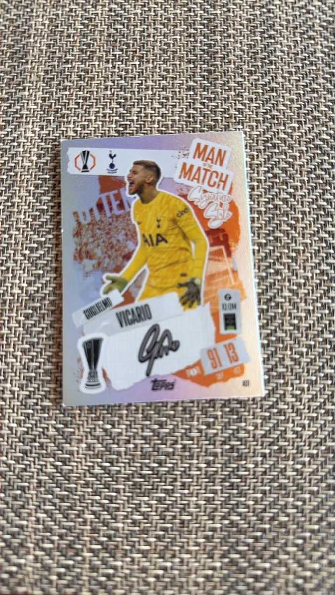 Topps Carte collezionabili: Fussballkarte Vicario Man Match – Usato da Unterägeri venduto da TobiasWild 1