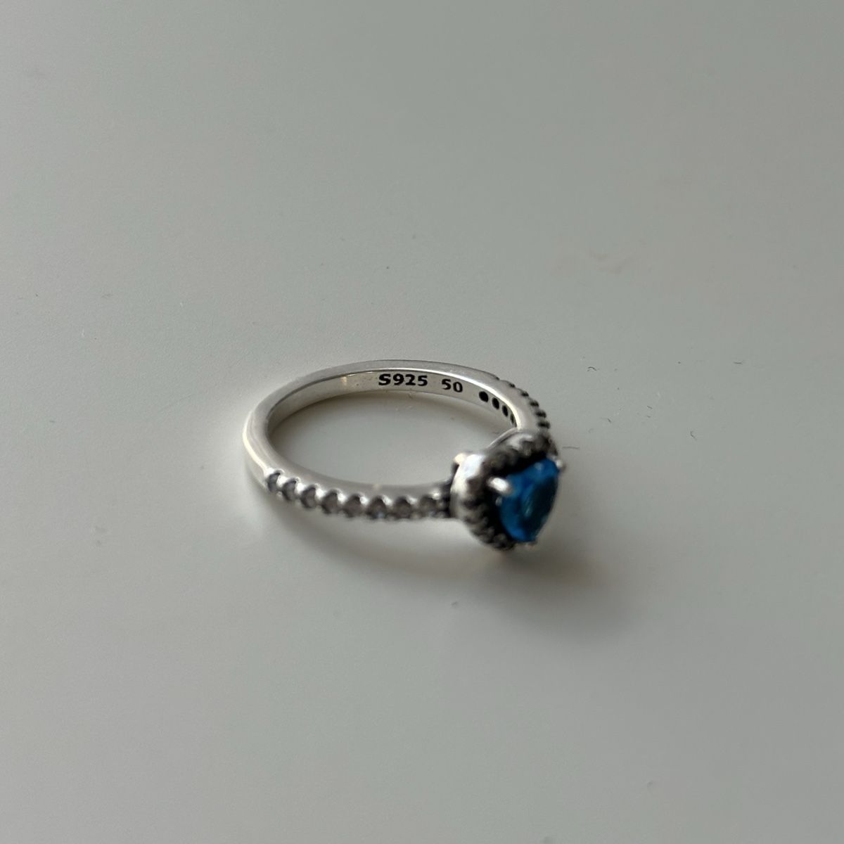Anelli: Silber 925 Blue Zirconia Herz Ring – Nuovo (secondo la descrizione) da Givisiez venduto da dor_xb9k 1