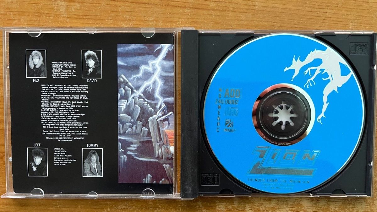 CD: Zion - Thunder From The Mountain / CD - 1. US-Press. 1989 – Usato da Gais venduto da soundcave57 2