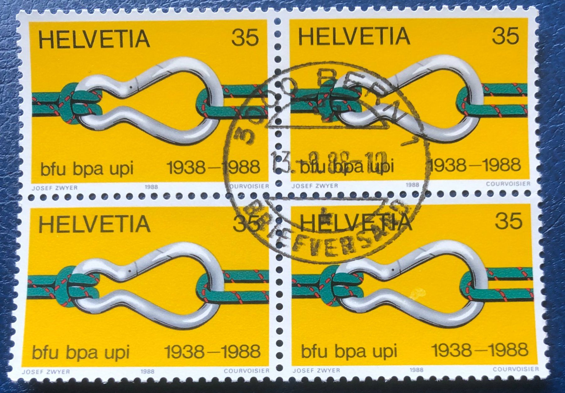 Tutti i francobolli: 4 er Block Nr.765 mit Vollstempel Bern – Usato da Aarau venduto da Billa007