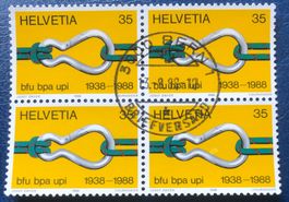 4 er Block Nr.765 mit Vollstempel Bern