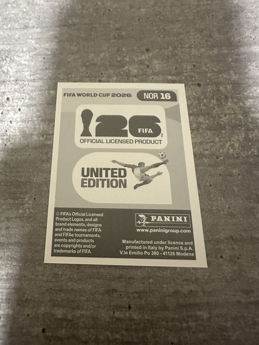 Panini Sammelbilder & Trading cards: NOR 16 , FIFA WORLD CUP 2026 PANINI  – Neu (gemäss Beschreibung) aus Frauenfeld von 1PegPeg1 1