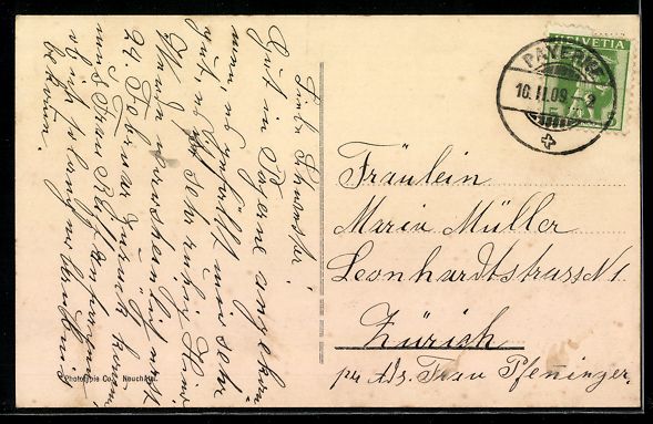 Cartes postales: AK Estavayer, Le Château, 1909 – D'occasion à Berlin par bartko-reher 1