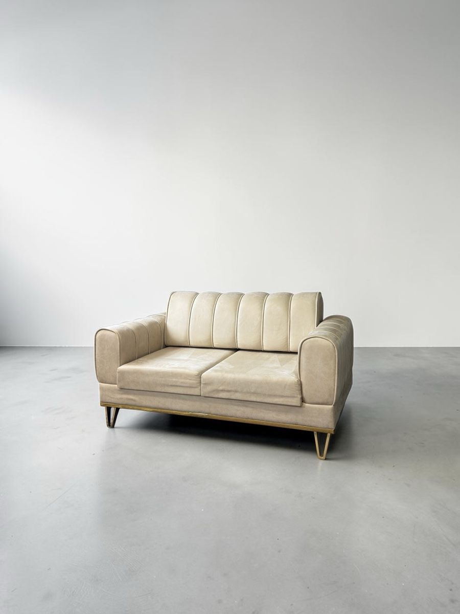 Sofas: 3-teiliges Wohnzimmer-Sofaset Sandbeige – D'occasion à Bachenbülach par Sofalab.swiss 8