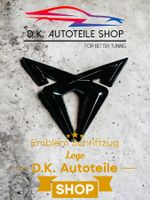 Seat Cupra 3D Emblem Schriftzug Logo aus Metall Schwarz Neu