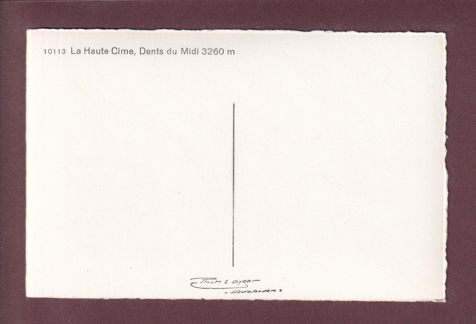 Cartoline postali: Dents du Midi - La HAUTE CIME – Usato da Pully venduto da nicecards 1
