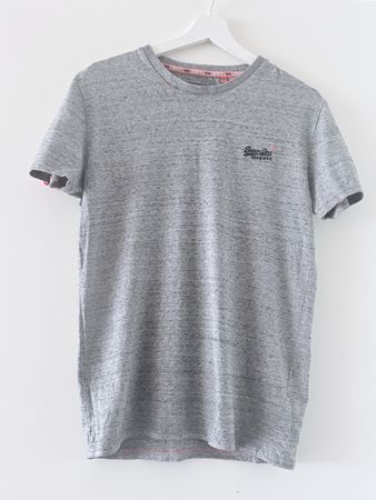 Superdry Vintage Grau Baumwolle T Shirt XS