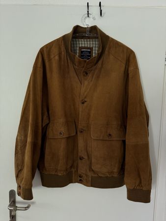 Leather Brown Herren Bomberjacke Van Johnson Gr. XL 