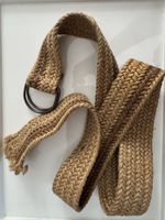 Long hemp adjustable belt with double D ring closure