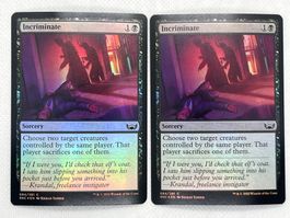 MTG Magic The Gathering - 2x Incriminate Foil SNC! Top!
