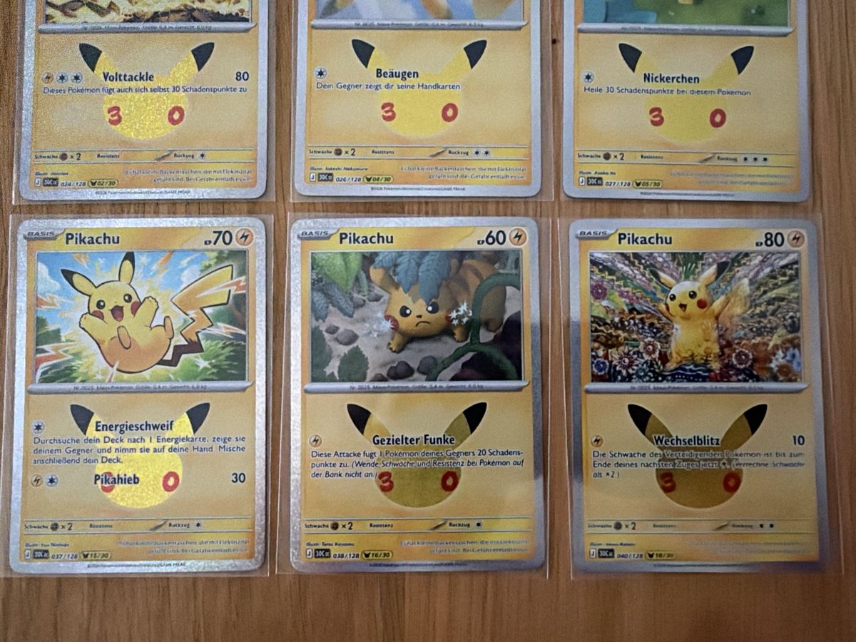 Pokémon Cartes à collectionner: Pokémon 30th Pikachus – Neuf (Voir description) à Fischbach LU par 00-hmc-00 2