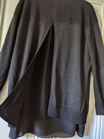 PFEFFINGER : Pull de soirée fendu dans le dos XL-XXL