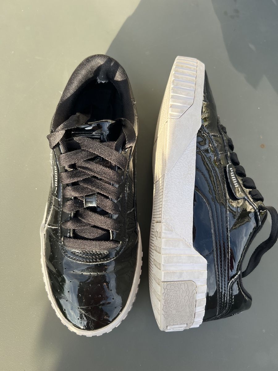 Puma Damenschuhe: Schwarze Puma Calis, Grösse 38, Lacklederimitation – Gebraucht aus Münsingen von est_s6vf 1