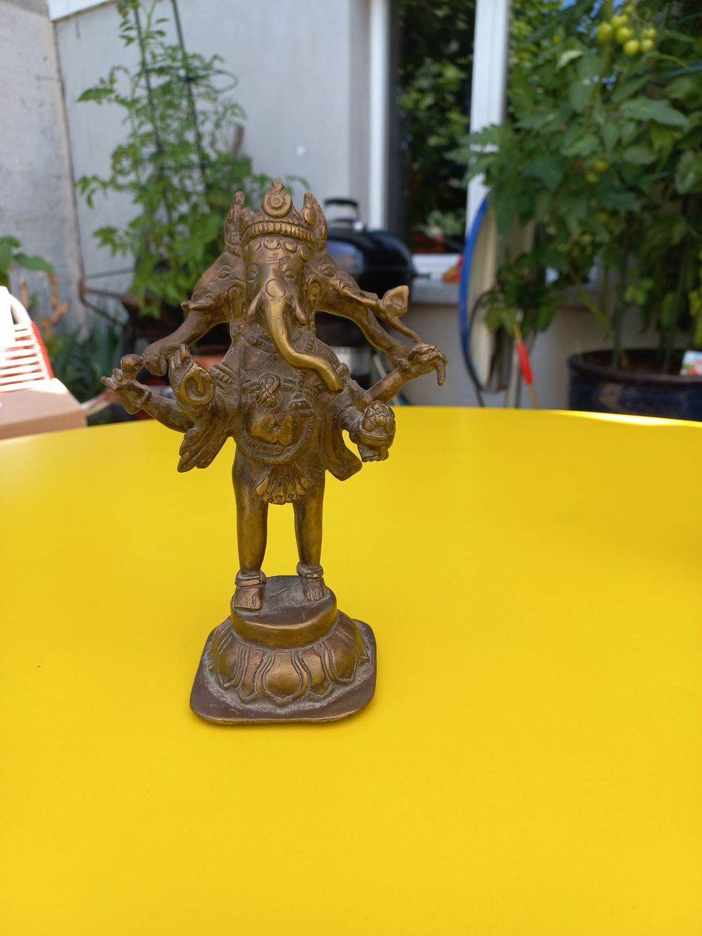 Skulpturen & Statuen: Trimurthi Ganapati Ganesh alt – Gebraucht aus Ammerswil AG von savinir