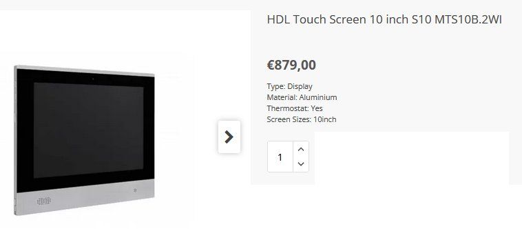 Sistema di controllo: HDL S10/10" Android Touch Screen Home Smart Panel – Usato da Collonges venduto da arashee 2
