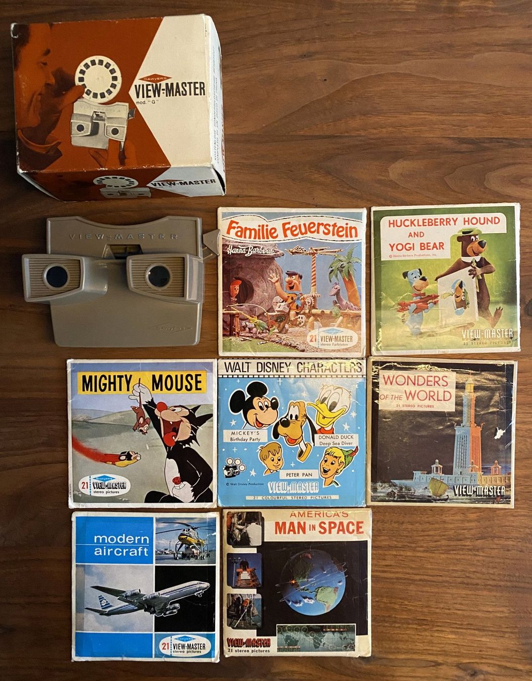 View-master Giocattoli: Sawyer's View-Master mod. "G" mit verschiedenen Bildscheiben – Usato da Rheinfelden venduto da Tramjam