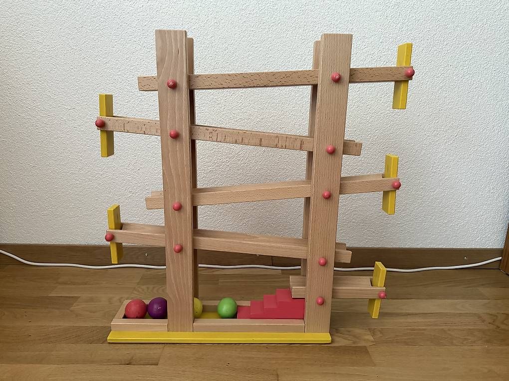 Giocattoli: Handgefertigte Murmelbahn aus Holz – Usato da Bern venduto da ste_vv8y