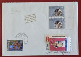 WERBE POSTE RESTANTE LA FOULY VALAIS WALLIS RETOUR BERN 1981