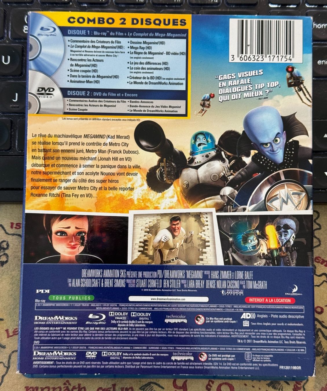 Tutti i DVDs: Megamind (2010) - Blu-ray + DVD – Usato da Semsales venduto da __Florian__ 2