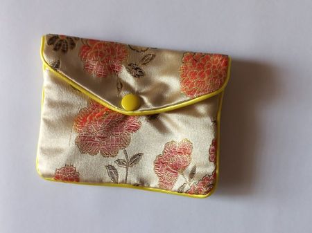 China Seiden Schmuck Tasche ca. 9x8cm