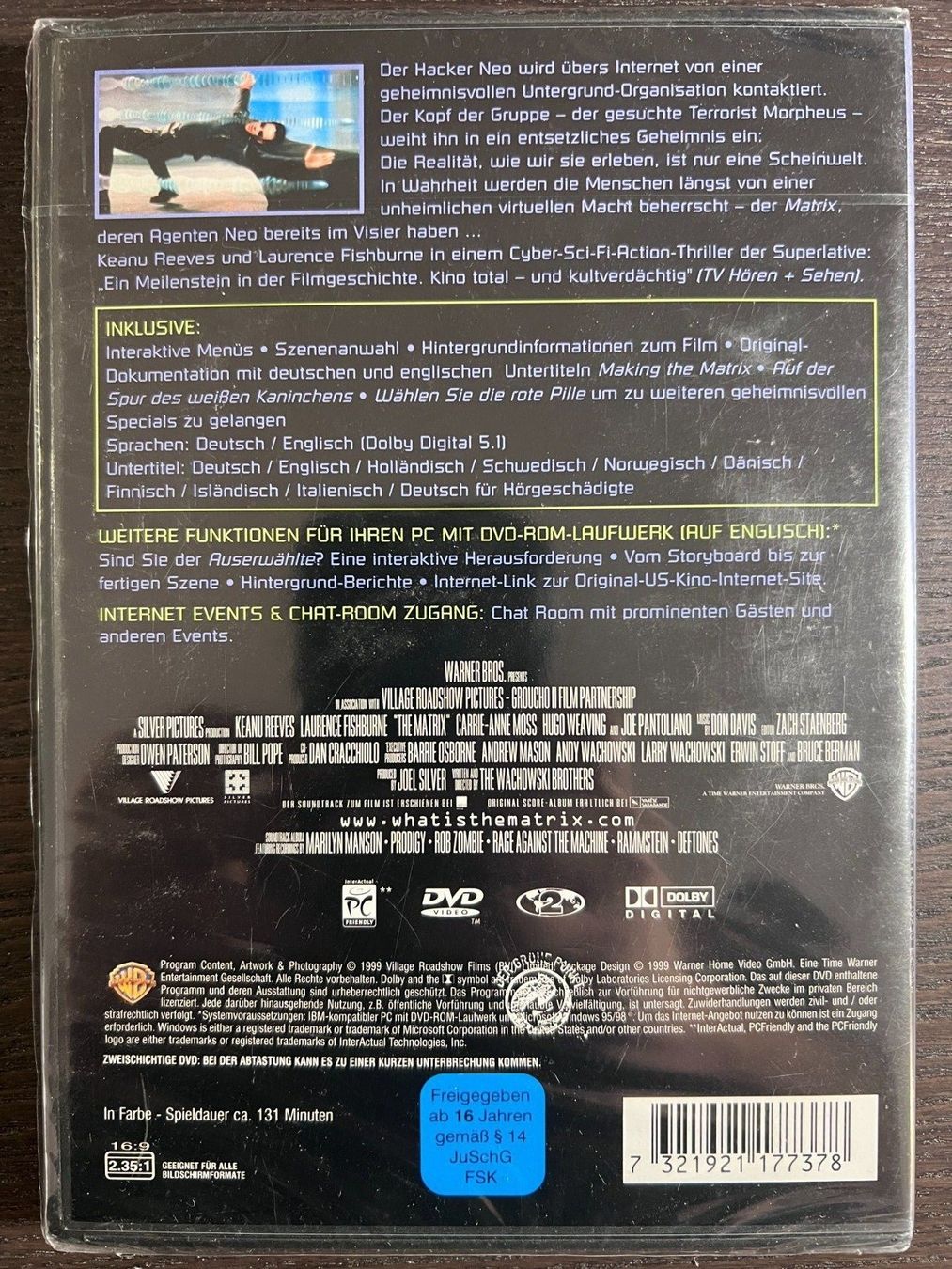 Alle DVDs: Matrix – Neu und originalverpackt aus Zürich von FilmFreunde 1